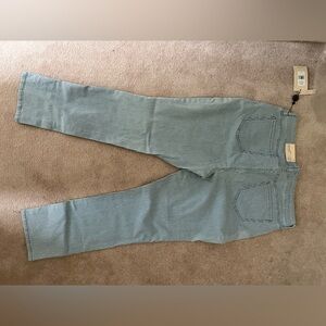 NYDJ Women's Blue Striped Straight Leg Jeans